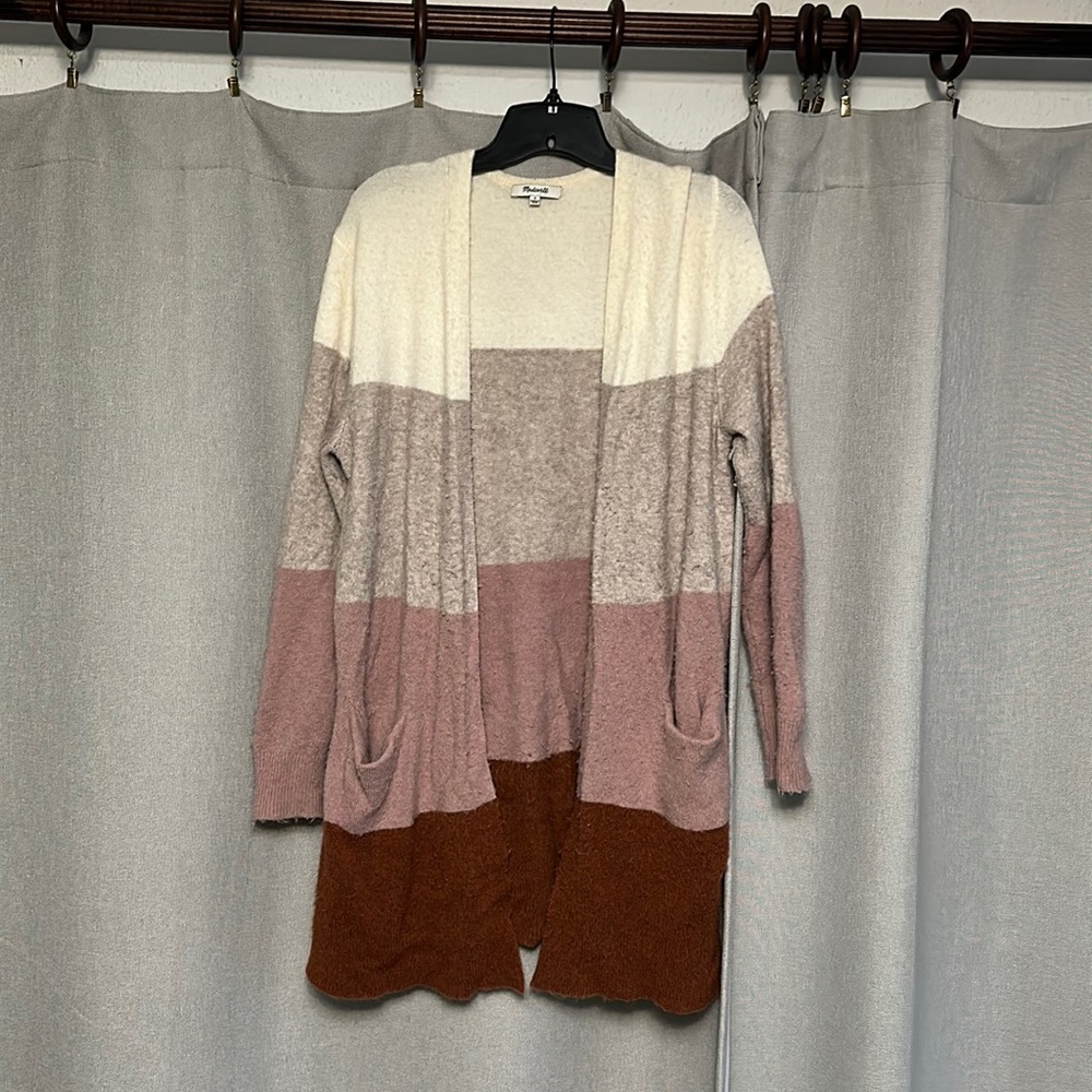 Madewell color blocked Kent cardigan